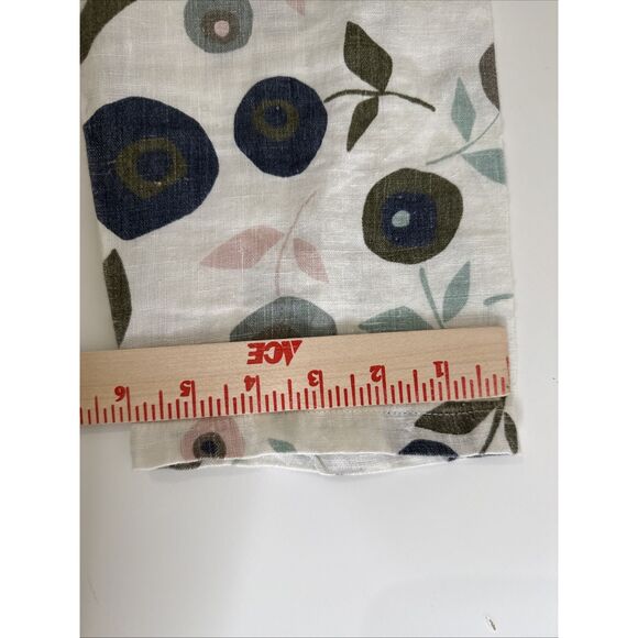 Hot Cotton Marc Ware XL 100% Linen Button Shirt Top White Floral Lagenlook - Picture 8 of 8